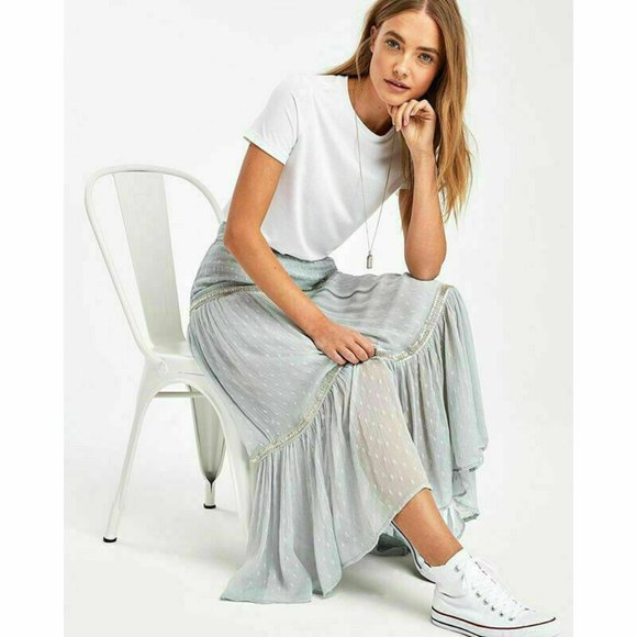 Free People Ella Midi Skirt Size 2 NWT - Picture 4 of 11